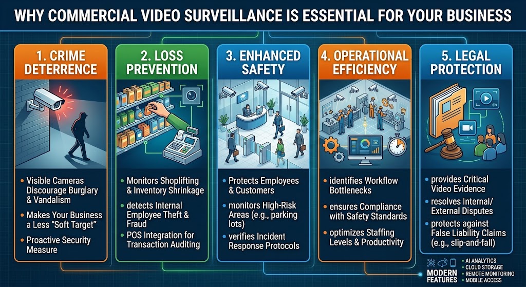 Why Commercial Video Surveillance Is Essential for Your Business
