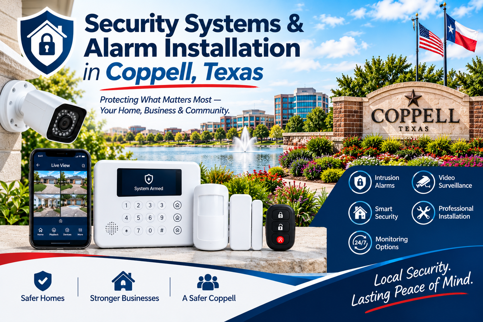 ​Security Systems & Alarm Installation in Coppell, Texas