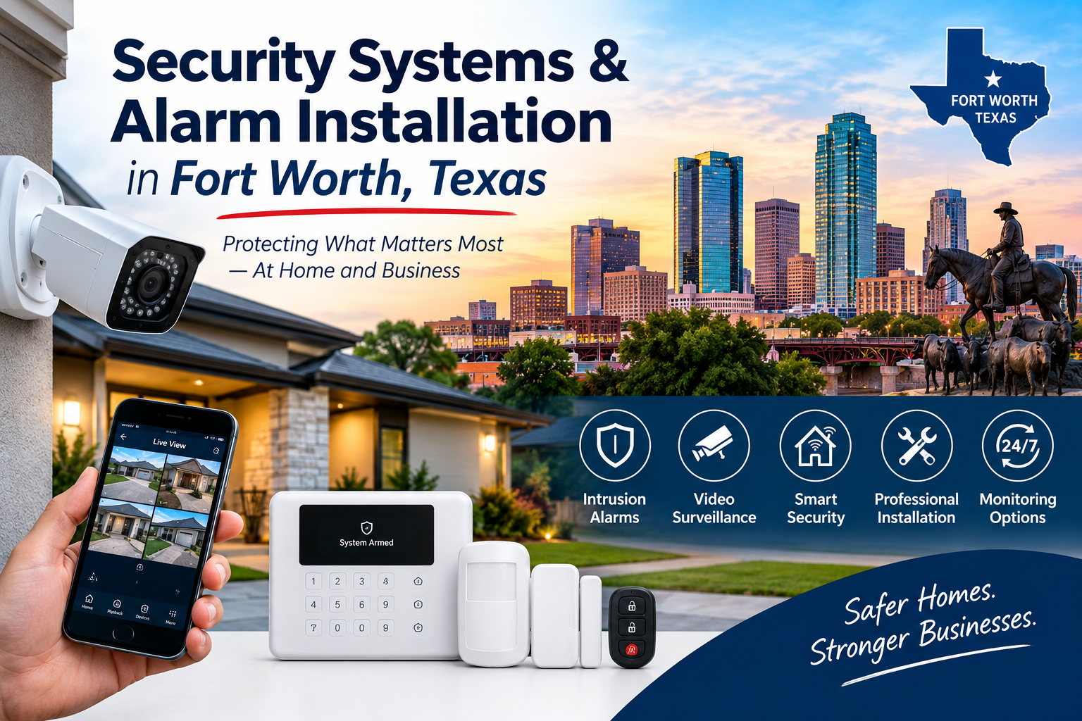 ​Security Systems & Alarm Installation in Fort Worth, Texas