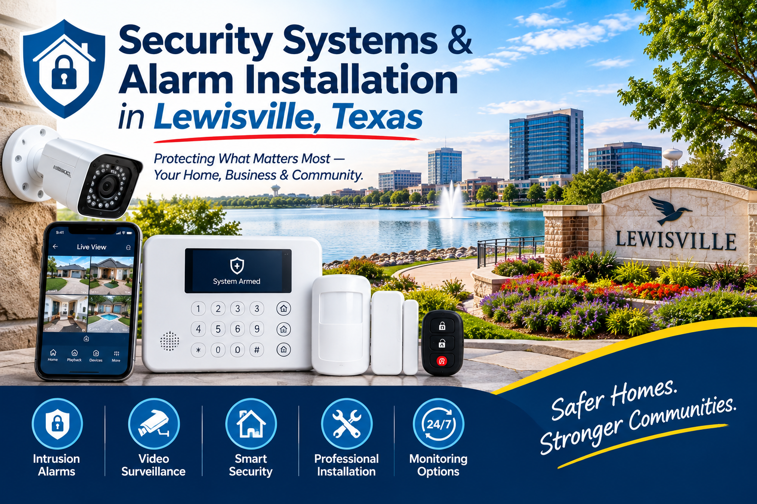​Security Systems & Alarm Installation in Lewisville, Texas